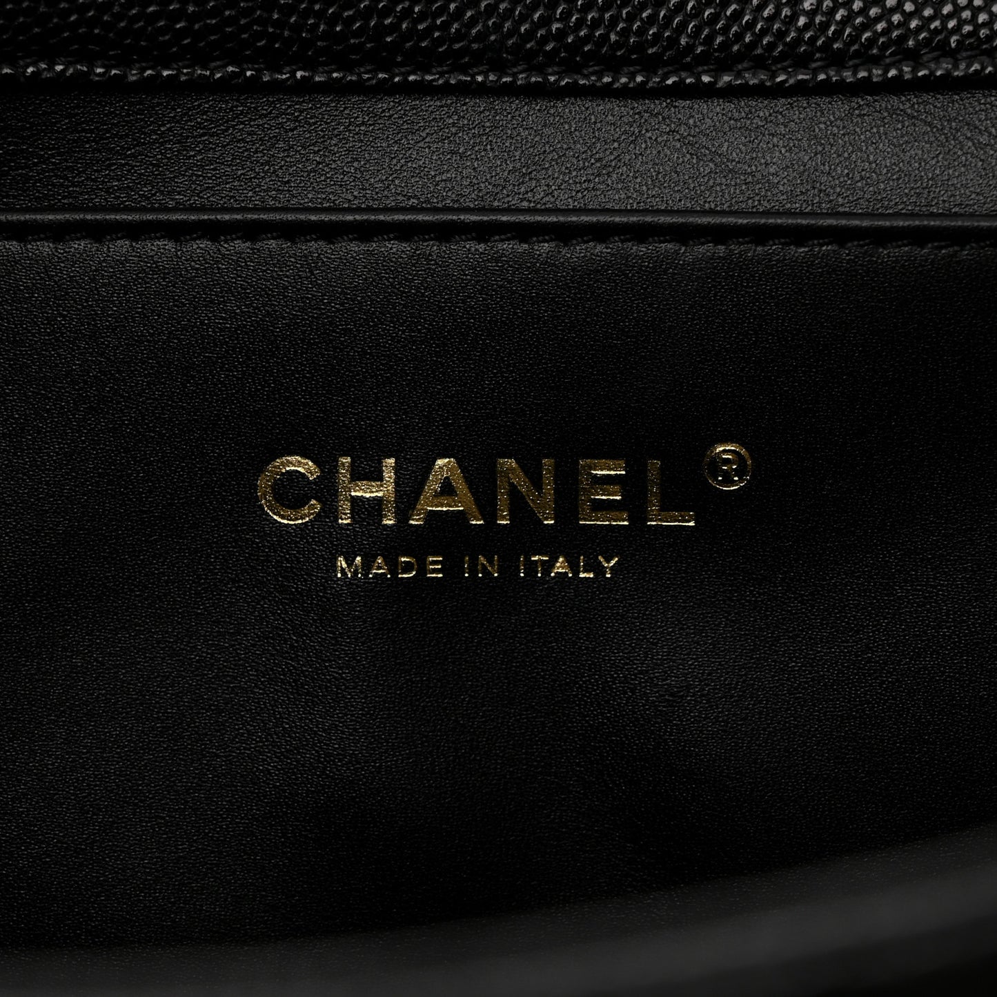 Caviar Quilted Coco First Flap Black