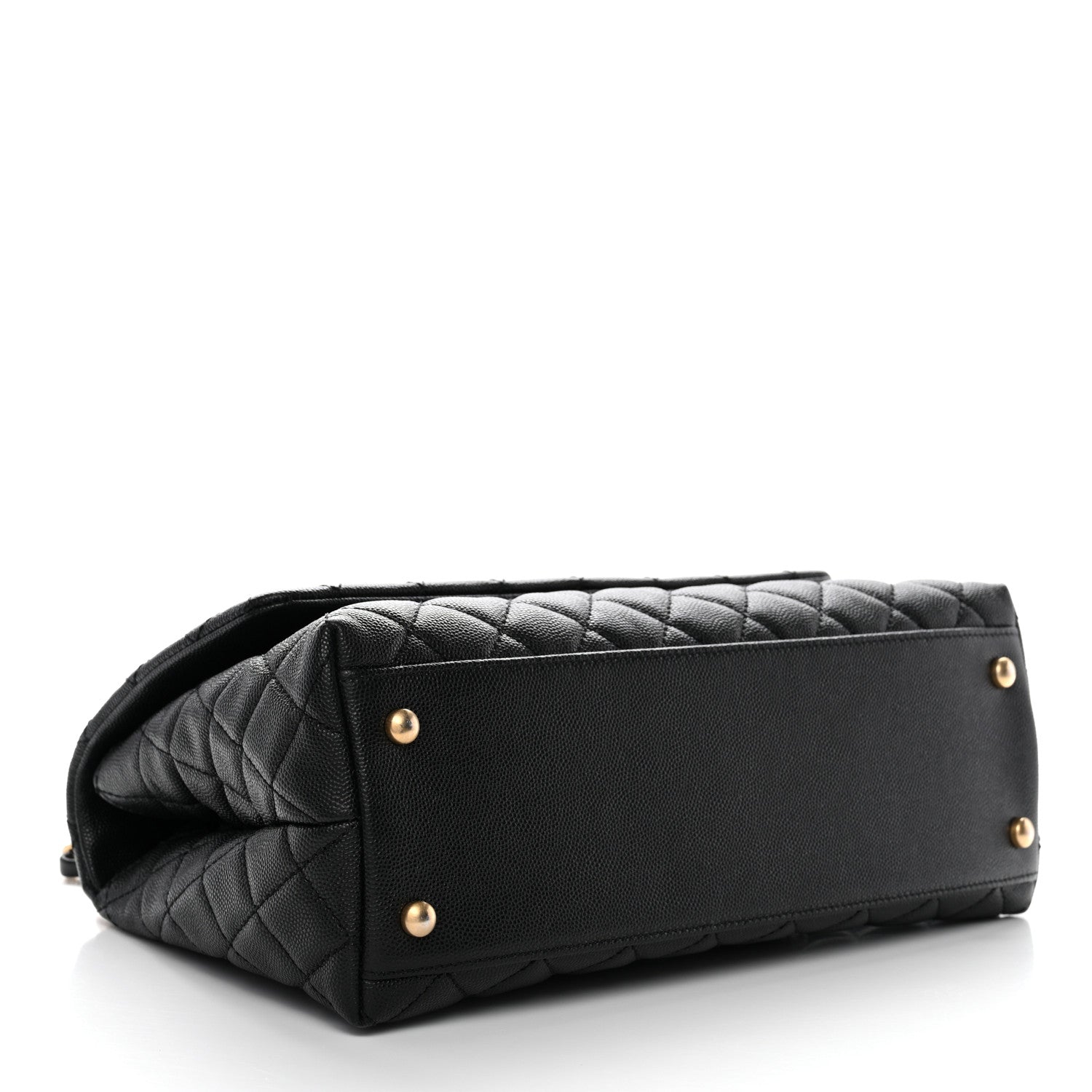 Chanel Caviar Lizard Quilted Small Coco Handle Flap Black 4 of 10