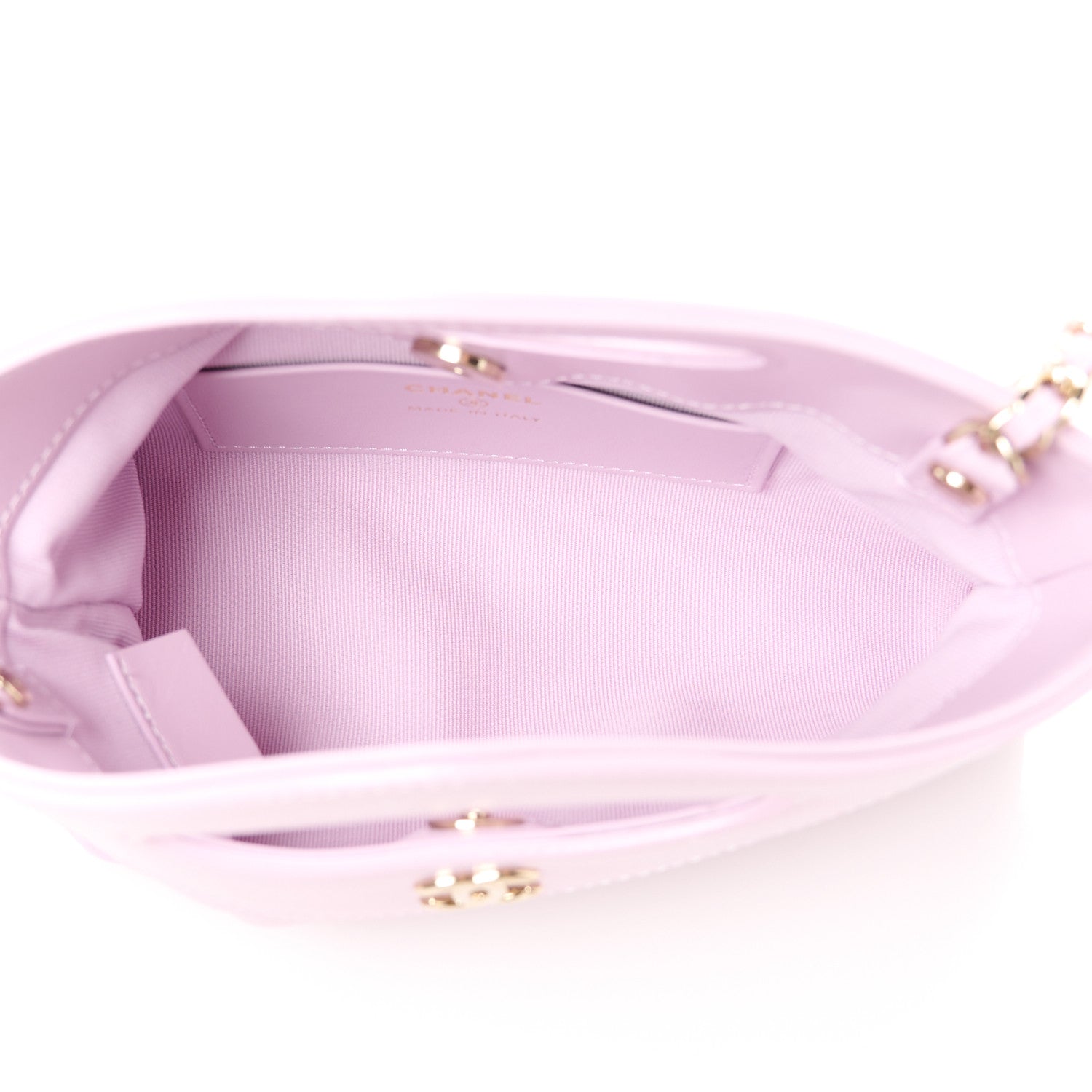 Chanel Shiny Crumpled Calfskin Quilted Nano 31 Shopping Bag Light Pink 5 of 11