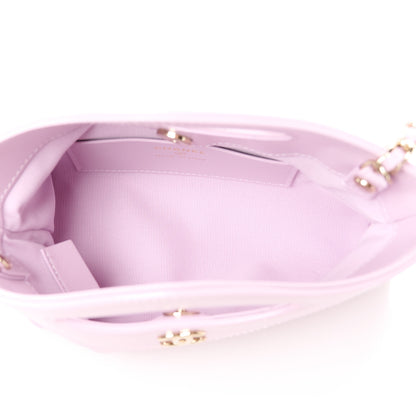 Chanel Shiny Crumpled Calfskin Quilted Nano 31 Shopping Bag Light Pink 5 of 11