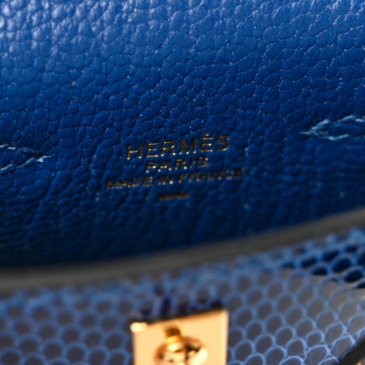 Hermes Lizard Mini Kelly Twilly Bag Charm Bleu Saphir 5 of 5