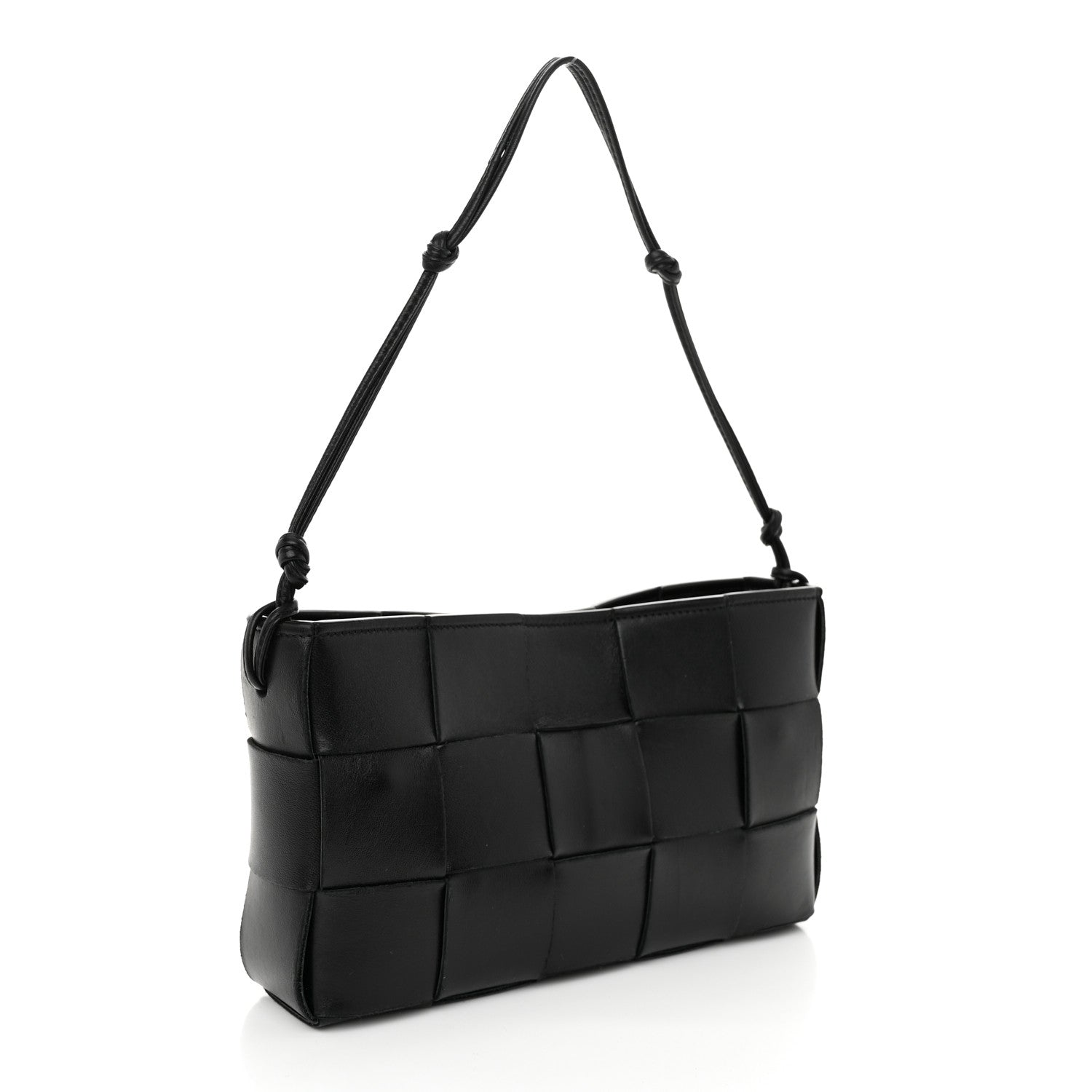Bottega Veneta Calfskin Maxi Intrecciato Cassette Pouch On Strap Black 3 of 10