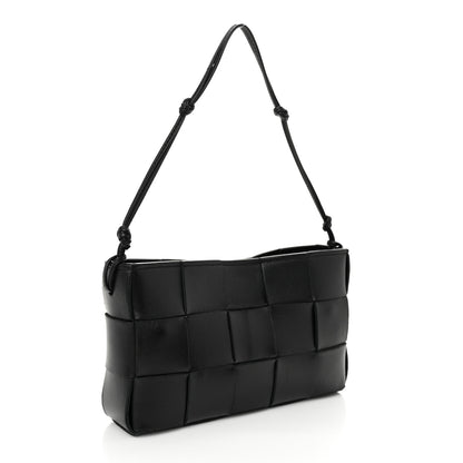 Bottega Veneta Calfskin Maxi Intrecciato Cassette Pouch On Strap Black 3 of 10