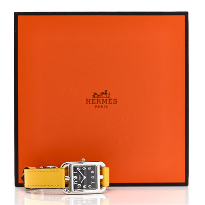 Hermes Stainless Steel Swift 23mm Cape Cod Quartz Watch Jaune De Naples 6 of 6