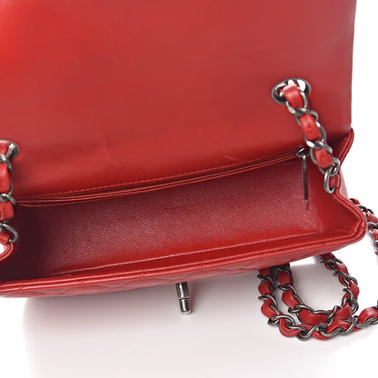 Chanel Lambskin Quilted Mini Rectangular Flap Red 5 of 14