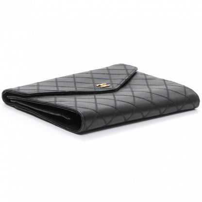 Chanel Diamond Stitch Compact Wallet Black 4 of 8