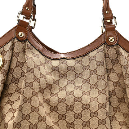 Gucci Monogram Large Sukey Tote Brown 8 of 15