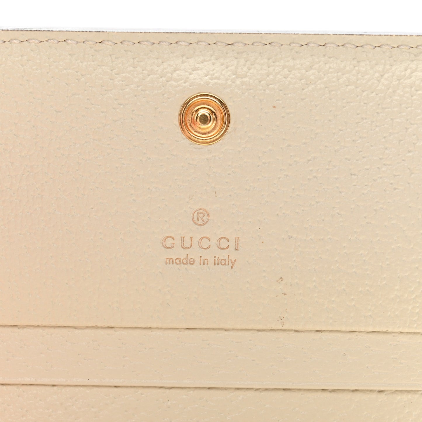 X PIKARAR Kawaii GG Supreme Monogram Animal Print Card Case Wallet Beige Ebony White Multicolor