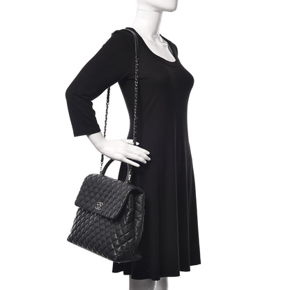 Chanel Caviar Quilted Large Coco Handle Flap Grey 2 of 12