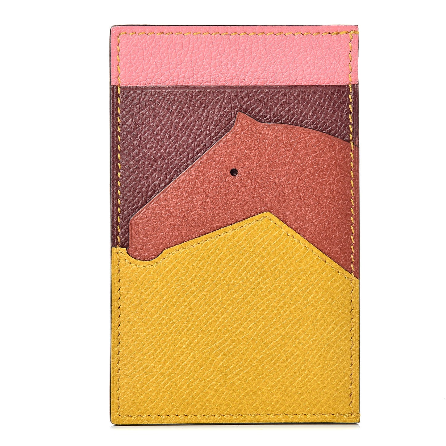Epsom Evercolor Les Petits Chevaux Card Holder Ambre Brique Rouge H Rose Ete