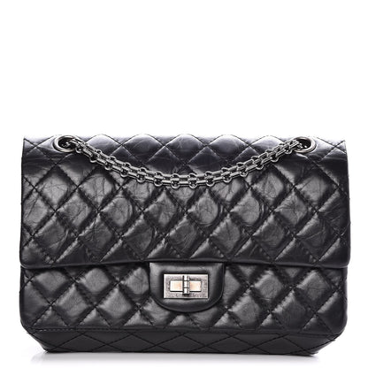 Chanel Aged Calfskin Quilted 2.55 Reissue 225 Flap Black 1 of 9