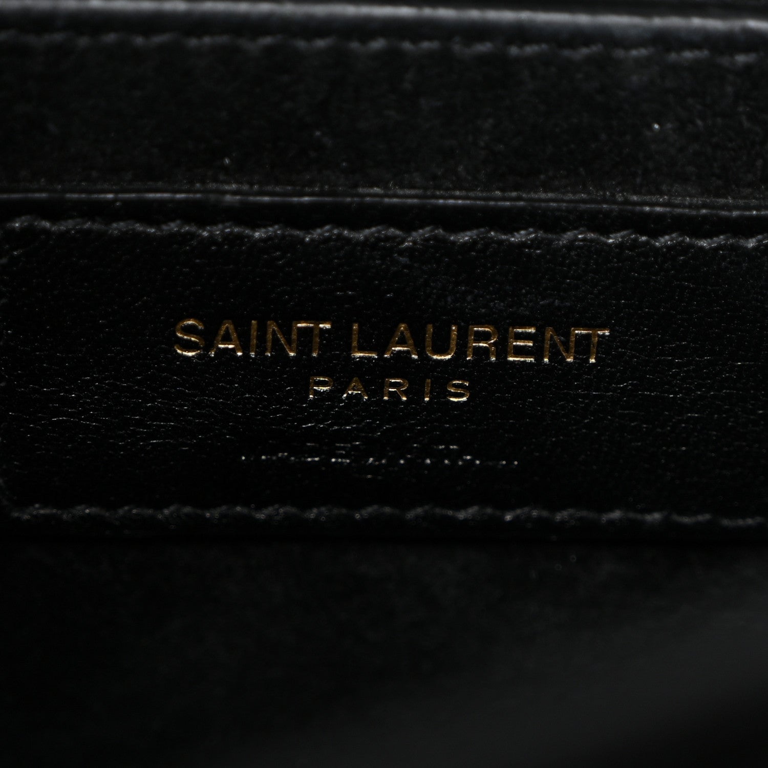 Saint Laurent Calfskin Crocodile Embossed Large Monogram Sunset