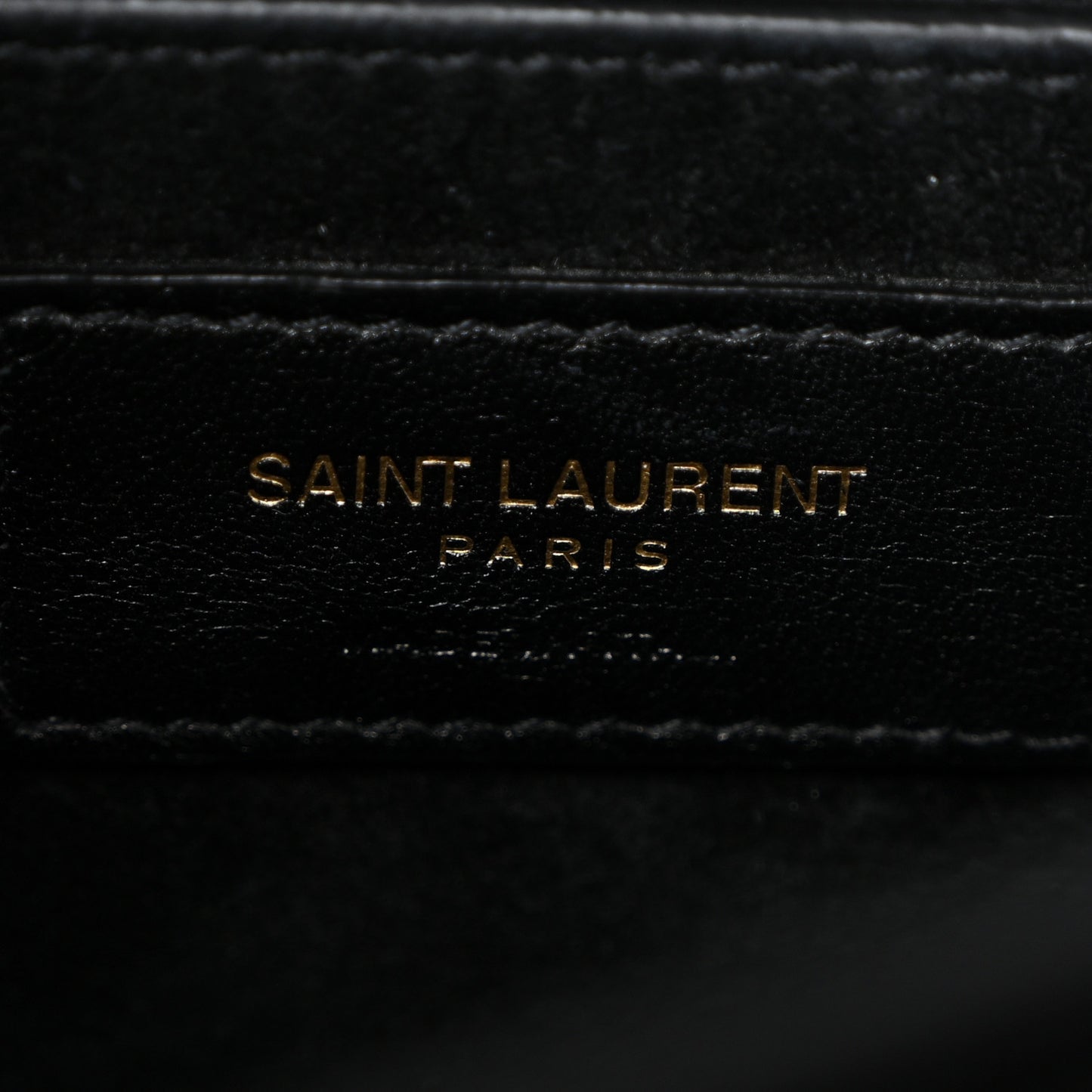 Calfskin Crocodile Embossed Large Monogram Sunset Black