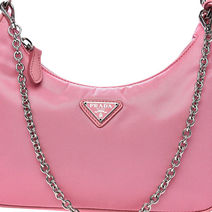 Prada Nylon Re-Edition 2005 Shoulder Bag Begonia 11 of 11