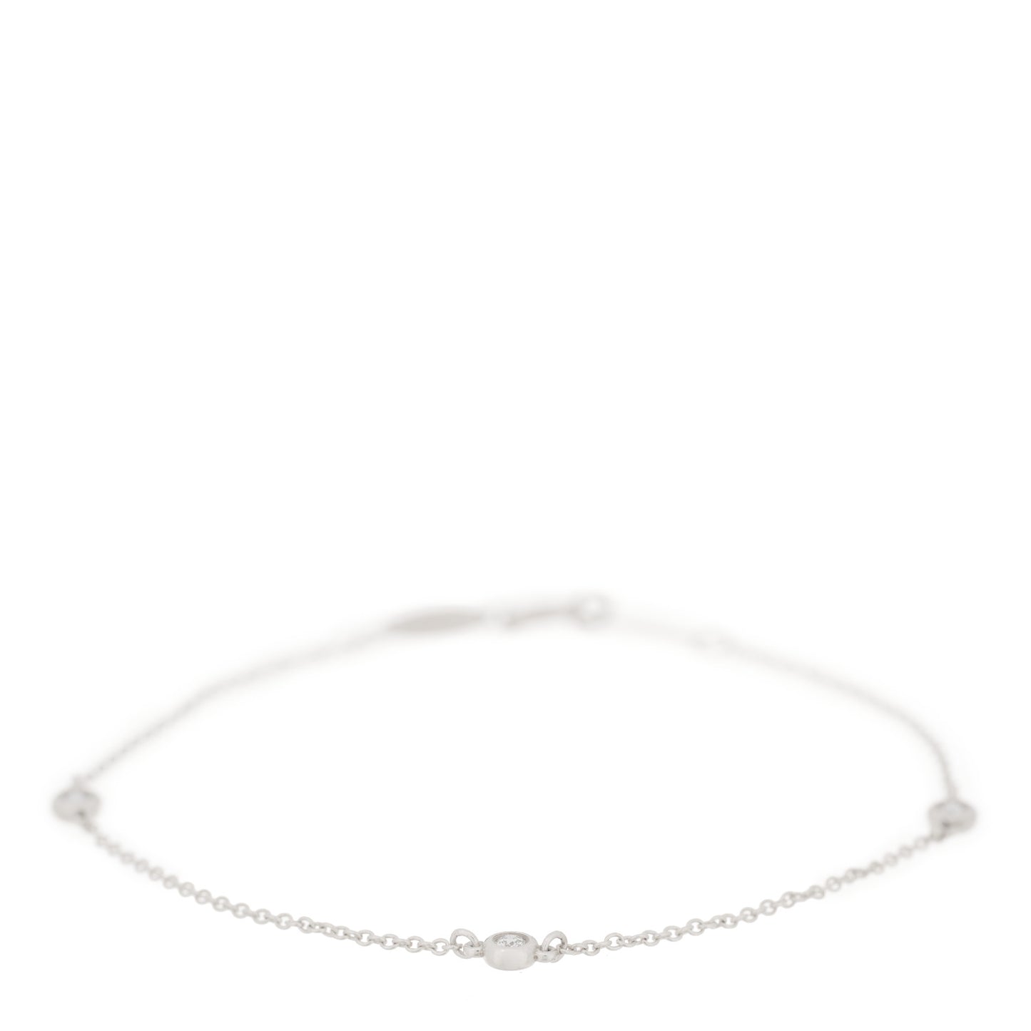 Sterling Silver Diamond .09ct Elsa Peretti Diamonds By The Yard Bracelet