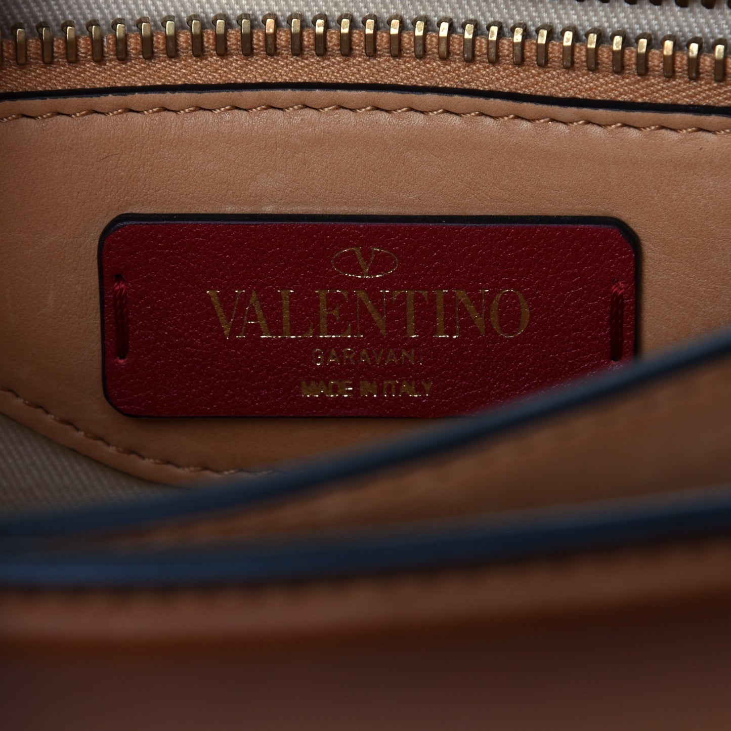 Calfskin Small Uptown Shoulder Bag Bright Cognac