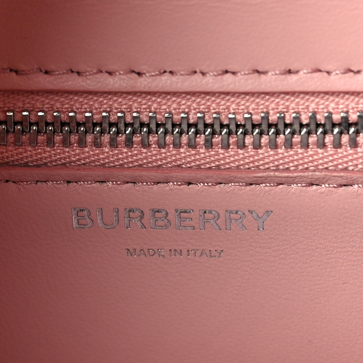 Burberry Calfskin Monogram Embossed Small TB Chain Bag Blush Pink 6 of 8