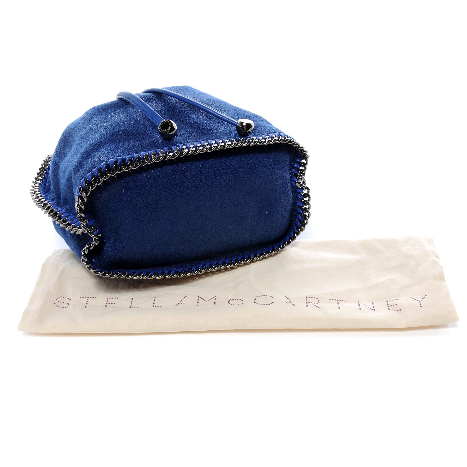 Stella McCartney Faux Leather Small Falabella Shoulder Bag Blue 4 of 16