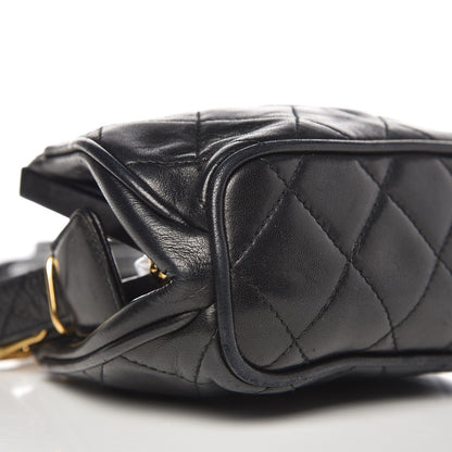 Chanel Lambskin Quilted Framed Evening Bag Black 7 of 9