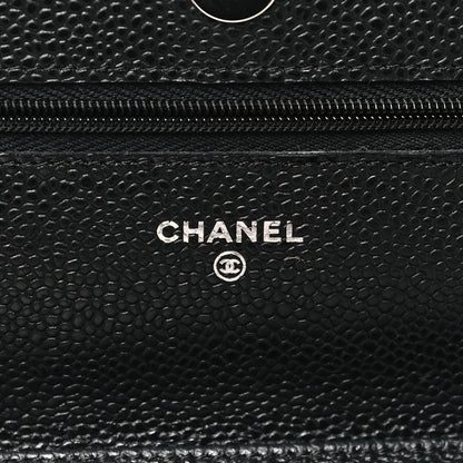 Chanel Caviar Quilted Wallet on Chain WOC Black 6 of 11