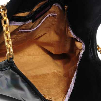 Jimmy Choo Patent Tasha Hobo Petrol 5 of 7