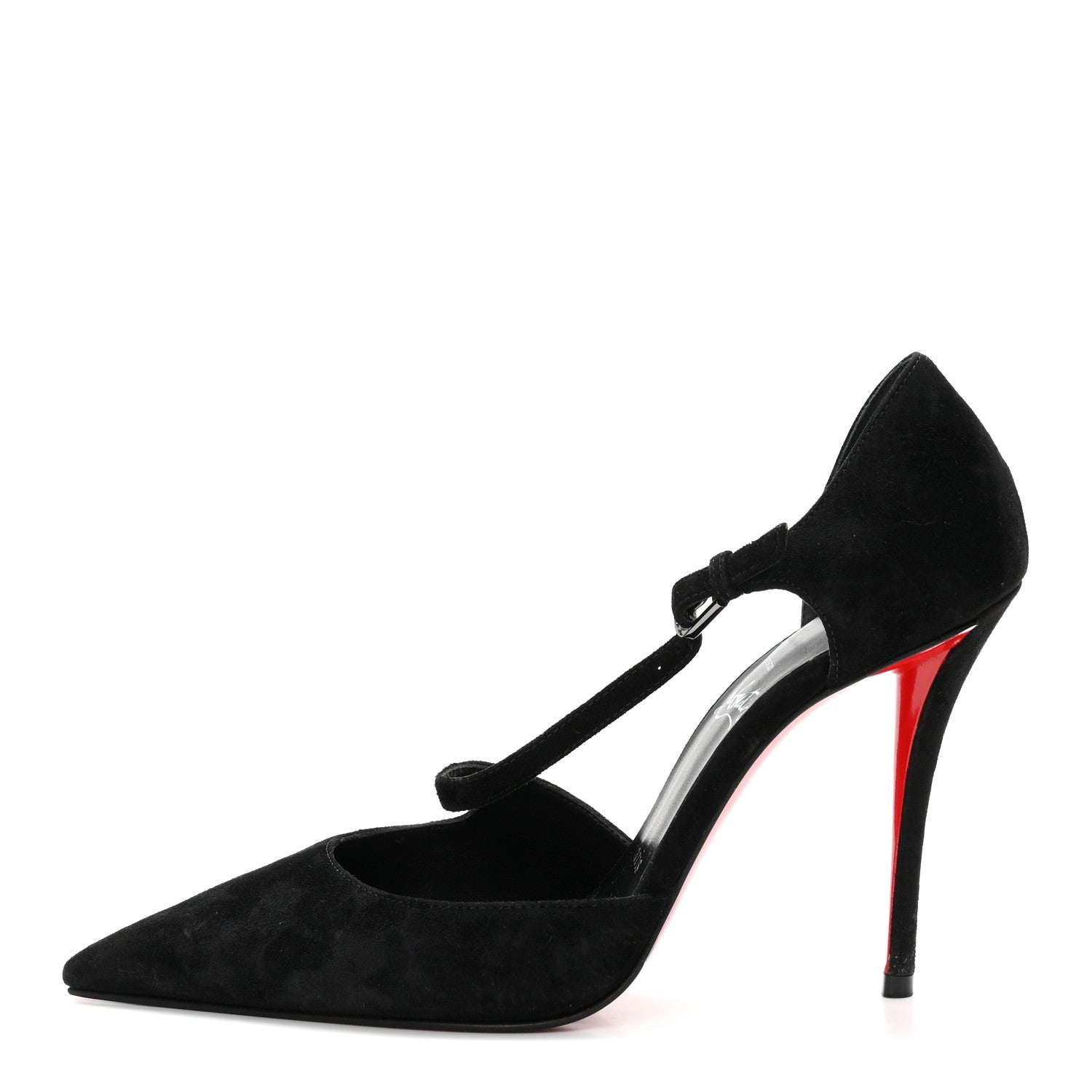 Christian Louboutin Veau Velours Miss Ziggyta 100 Pumps 36.5 Black