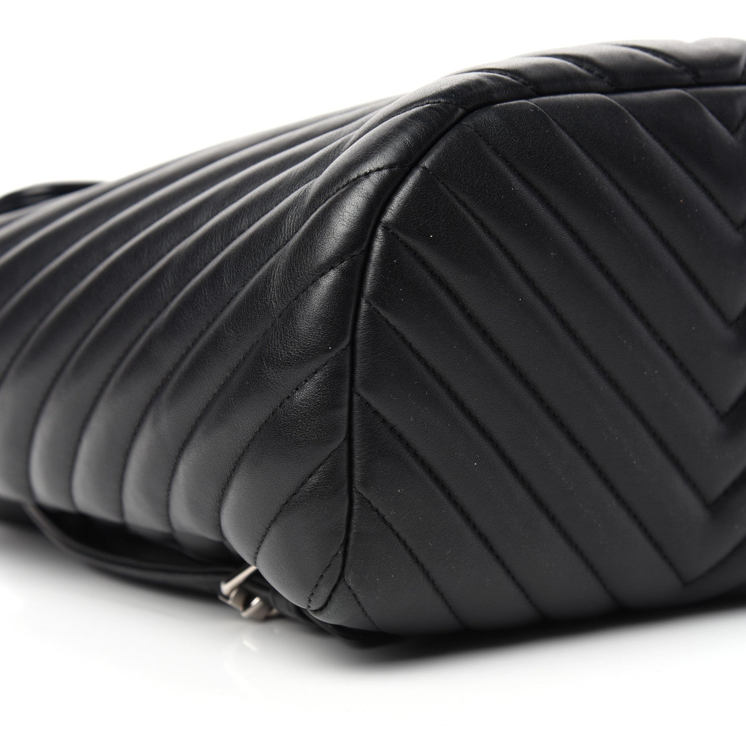 Chanel Calfskin Chevron Quilted Small Urban Spirit Backpack Black 8 of 10