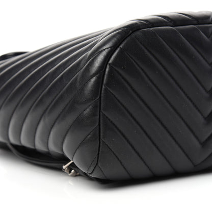 Chanel Calfskin Chevron Quilted Small Urban Spirit Backpack Black 8 of 10