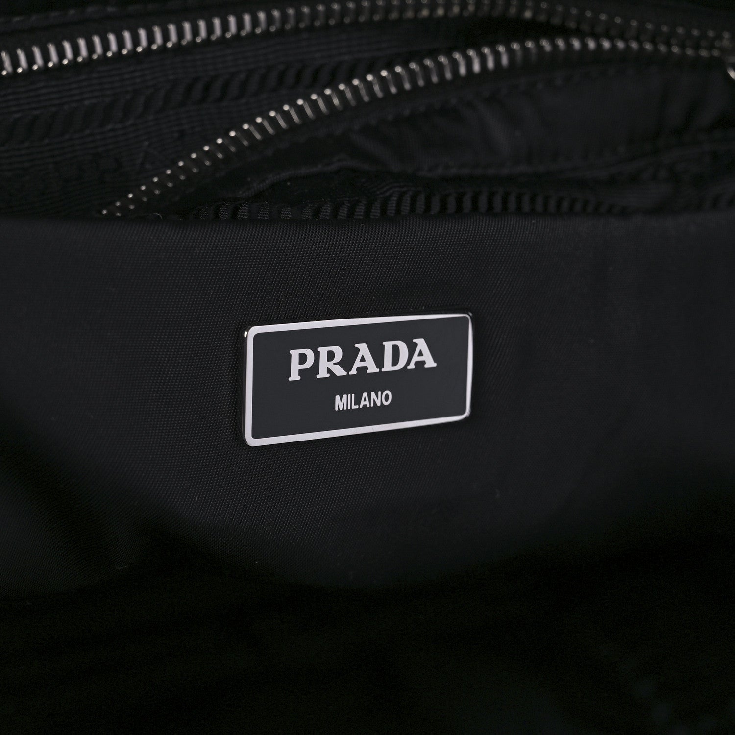 Prada Re-Nylon Nappa Triangle Quilted Padded Large Double Handled Zip Tote Black 6 of 9