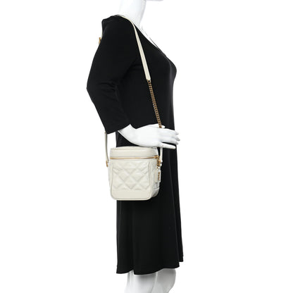 Saint Laurent Grain de Poudre Quilted 80's Vanity Bag Crema Soft 2 of 10