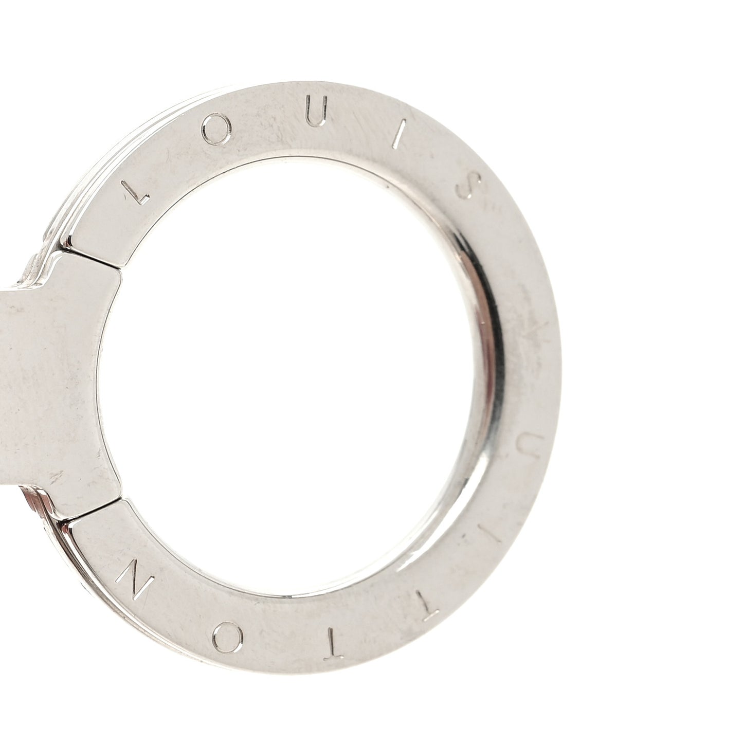 Mirror Ball Disco Key Holder Chain Ring Silver