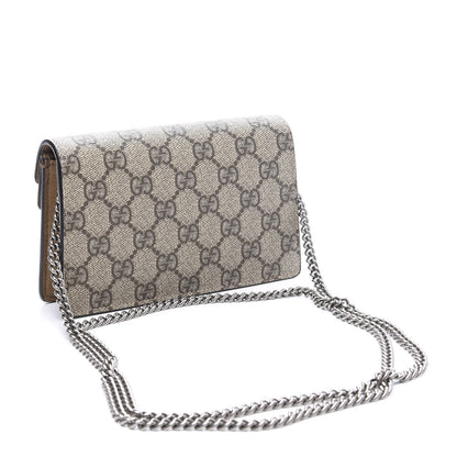 Gucci GG Supreme Monogram Super Mini Dionysus Shoulder Bag Taupe 2 of 11