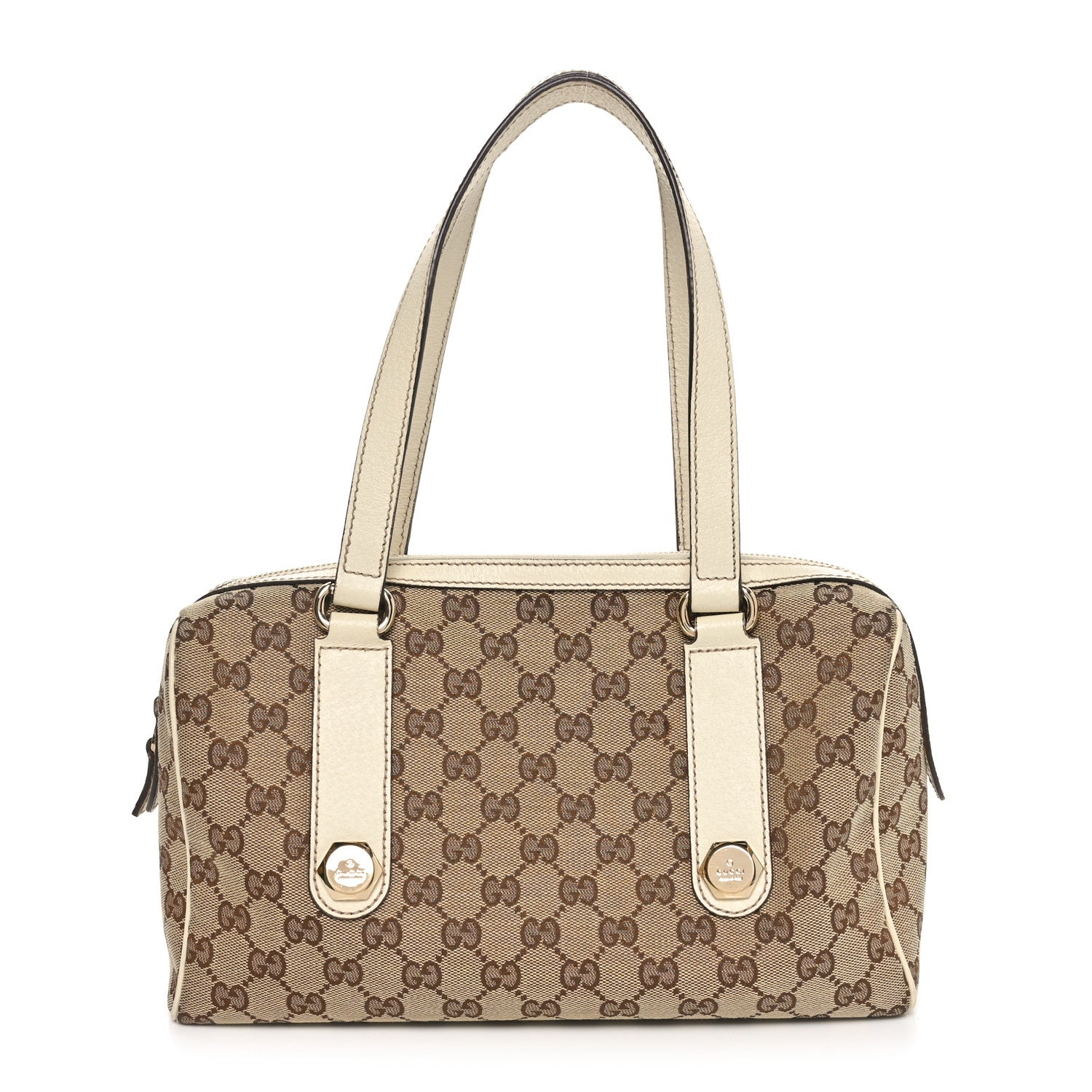 Gucci Monogram Small Charmy Boston White 1 of 10
