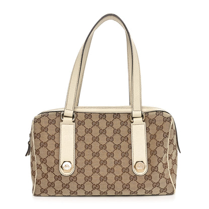 Gucci Monogram Small Charmy Boston White 1 of 10