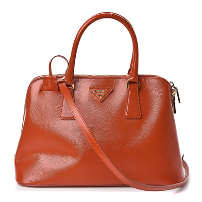 Prada Saffiano Vernice Medium Promenade Tote Arancio 1 of 10