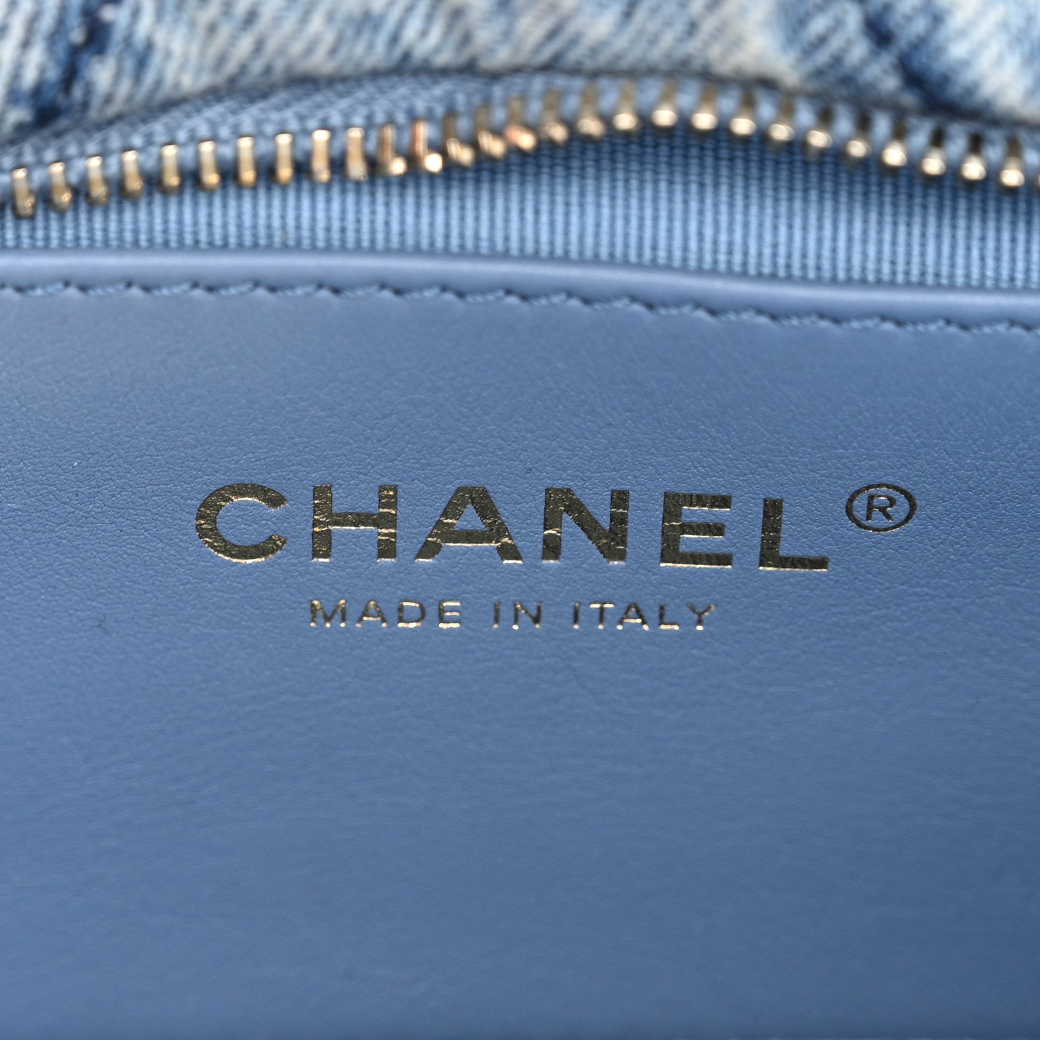 Chanel Washed Denim Quilted Mini Bow Bag Blue 6 of 10