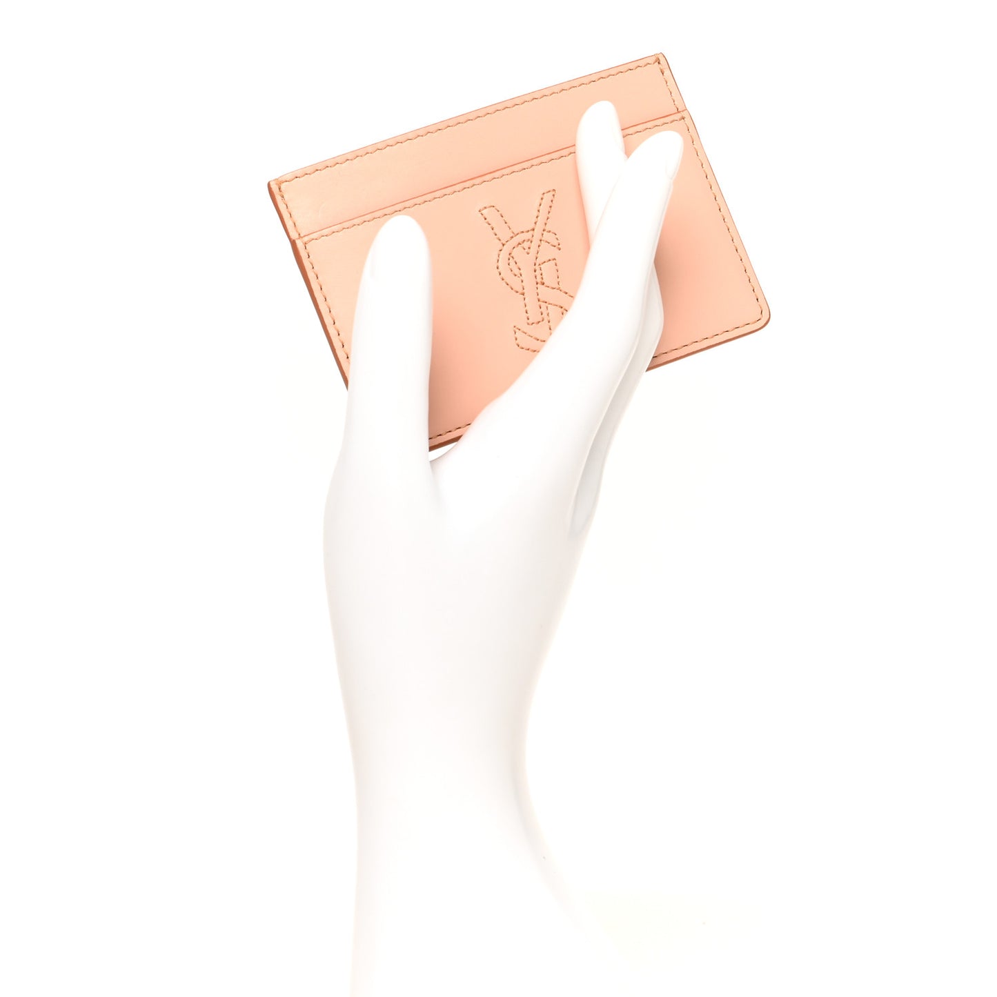 Calfskin Belle De Jour Card Case Blush