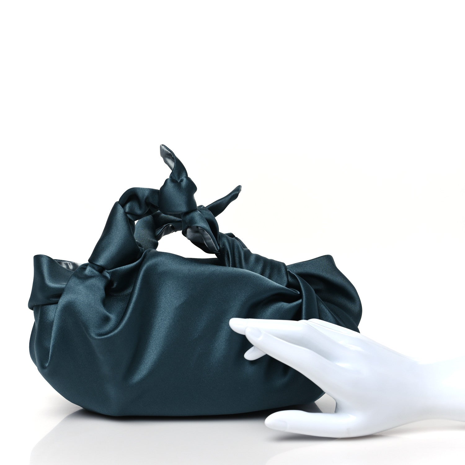 The Row Satin The Ascot Bag Blue 2 of 9