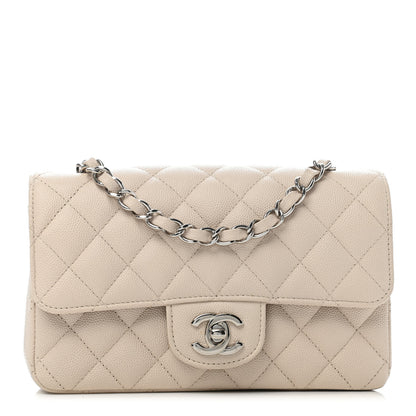 Chanel Caviar Quilted Mini Rectangular Flap White 1 of 4