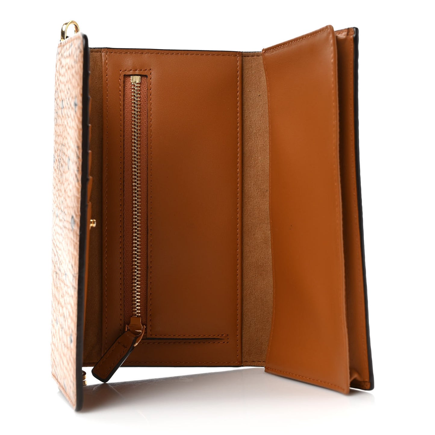 Visetos Chain Wallet Crossbody Cognac