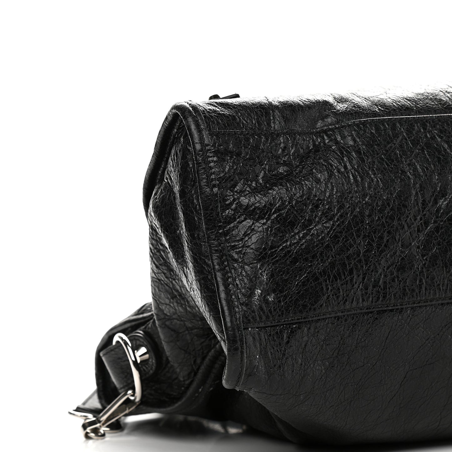 Agneau Classic Silver Hardware City Black