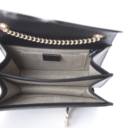 Gucci Dollar Calfskin Small Interlocking G Shoulder Bag Black 4 of 7