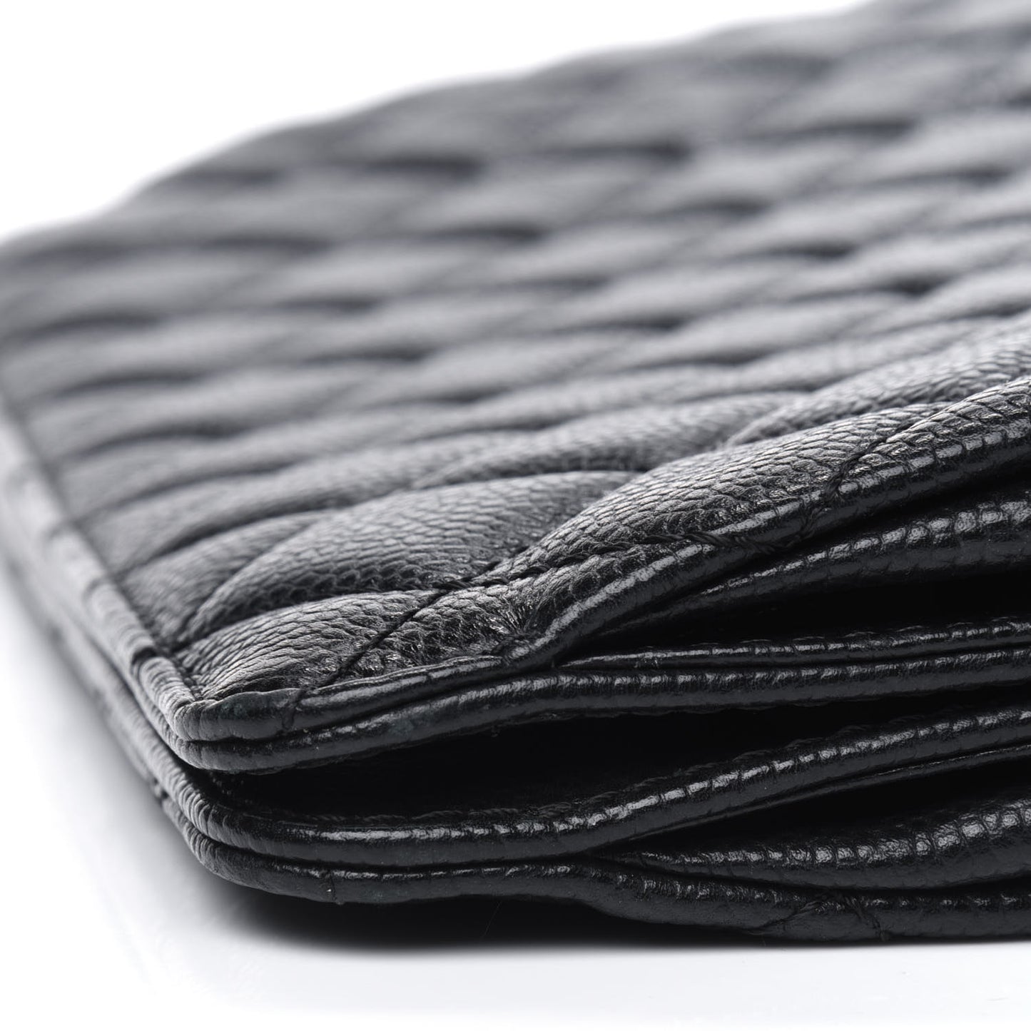 Caviar Quilted CC Large Clutch Black