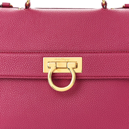 Salvatore Ferragamo Calfskin Sofia Shoulder Bag Pink 7 of 10