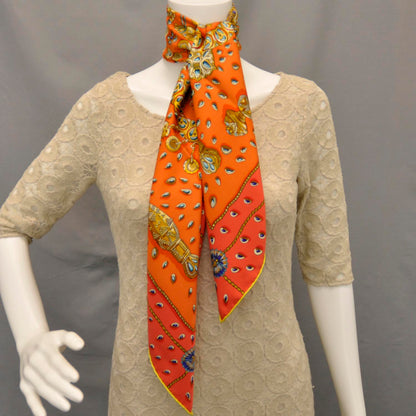 Hermes Silk Tresors Retrouves Scarf 90 2 of 7
