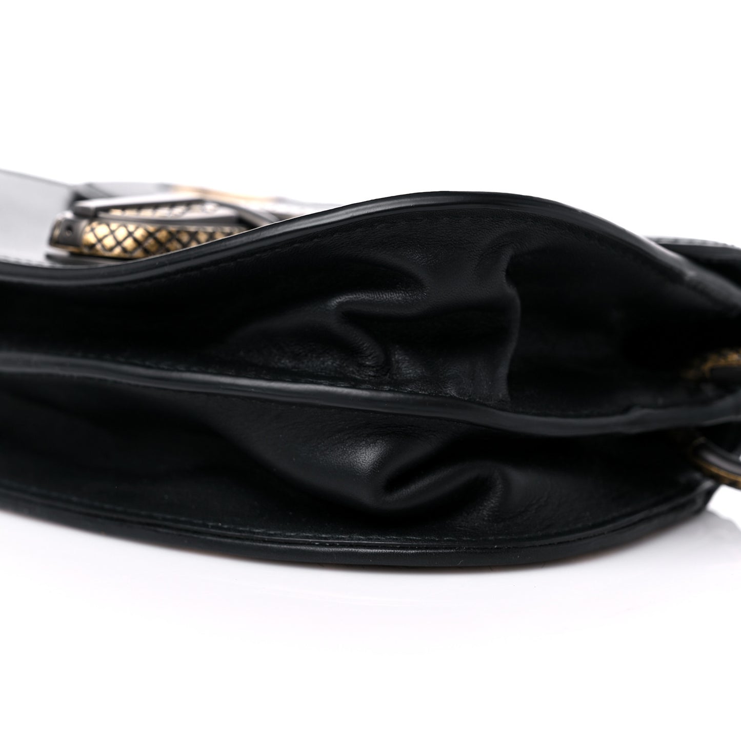 Calfskin Pony Hair Leopard Print Umbria Bag Black