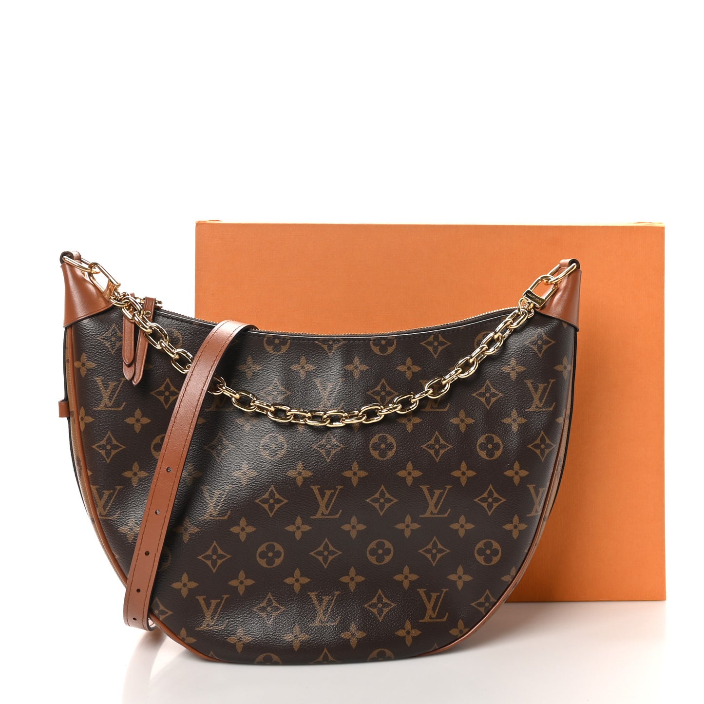 Reverse Monogram Loop Hobo