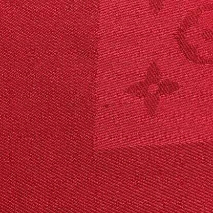 Louis Vuitton Silk Wool Monogram Shawl Pomme D'Amour 6 of 6