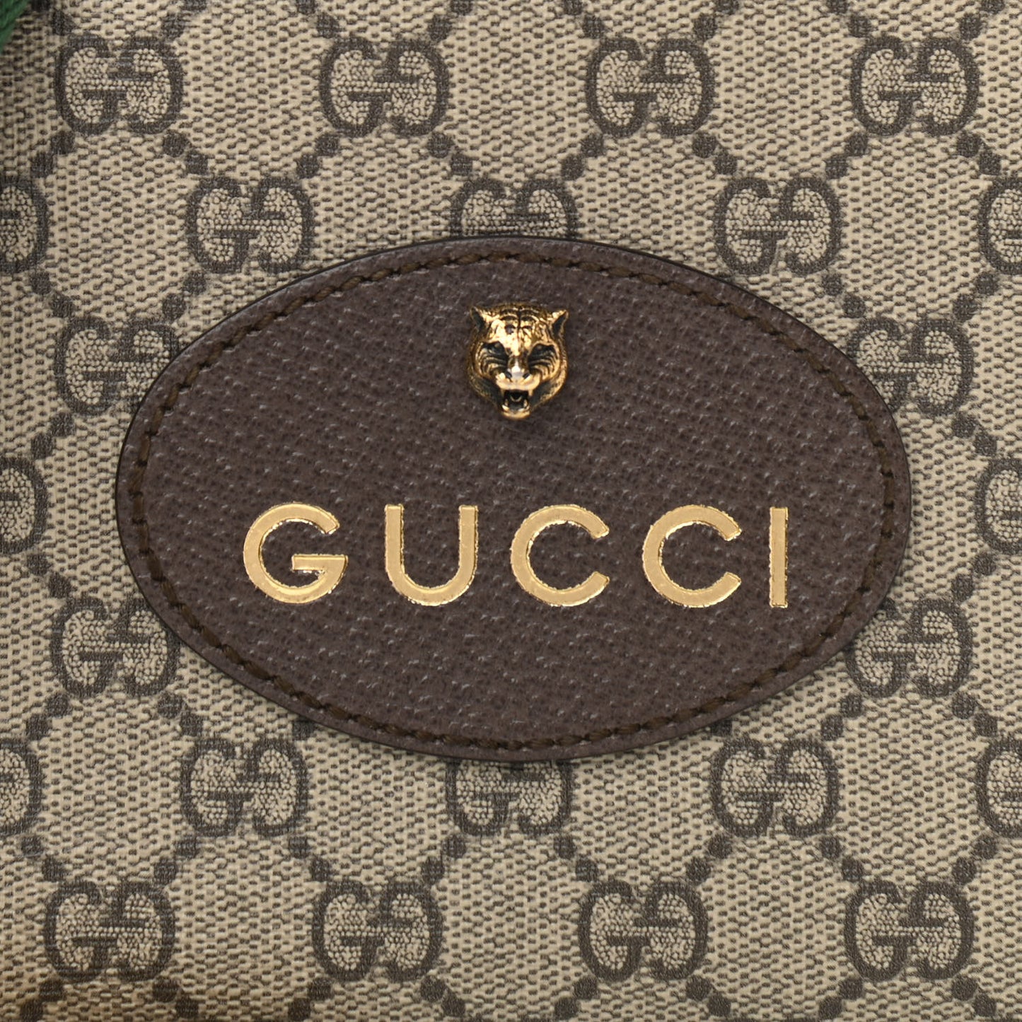 GG Supreme Monogram Web Neo Vintage Shoulder Bag Beige New Acero Crop