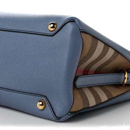 Burberry Derby Calfskin House Check Medium Camberley Slate Blue 9 of 9